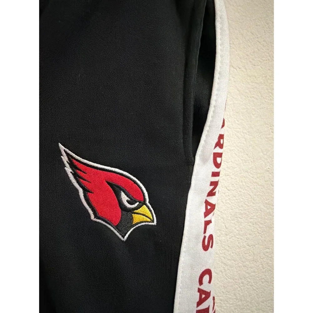 NFL Team Apparel Arizona‎ Cardinals Youth Joggers Black White Stripe 10-12